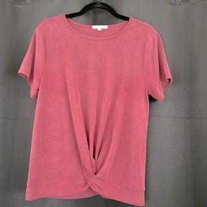 Susis Knot Front Knit Top